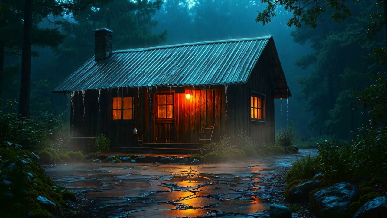 Heavy Rain Sounds & Thunder ⛈️ At Night 30 Minute Of Relaxing & Deep Sleep