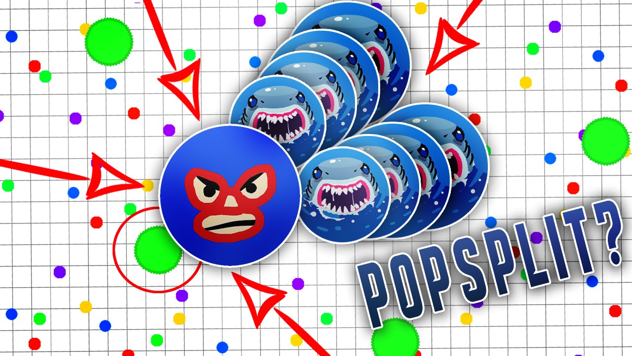 CANNONPOPSPLIT//NEW AGARIO TRICK! POPSPLITING THE WHOLE LOBBY! Agar.io Best Moments