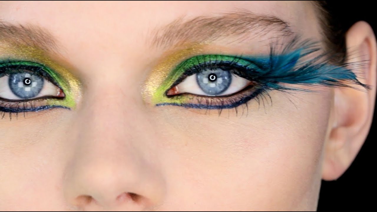 Showgirl / Fantasy Peacock Eye Makeup Tutorial