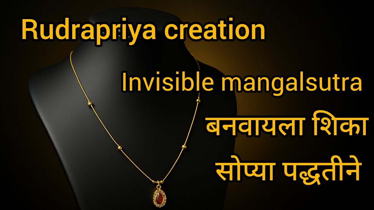 DIY Invisible Mangalsutra | Elegant Daily-Wear Necklace Design Tutorial #InvisibleMangalsutraTrend 