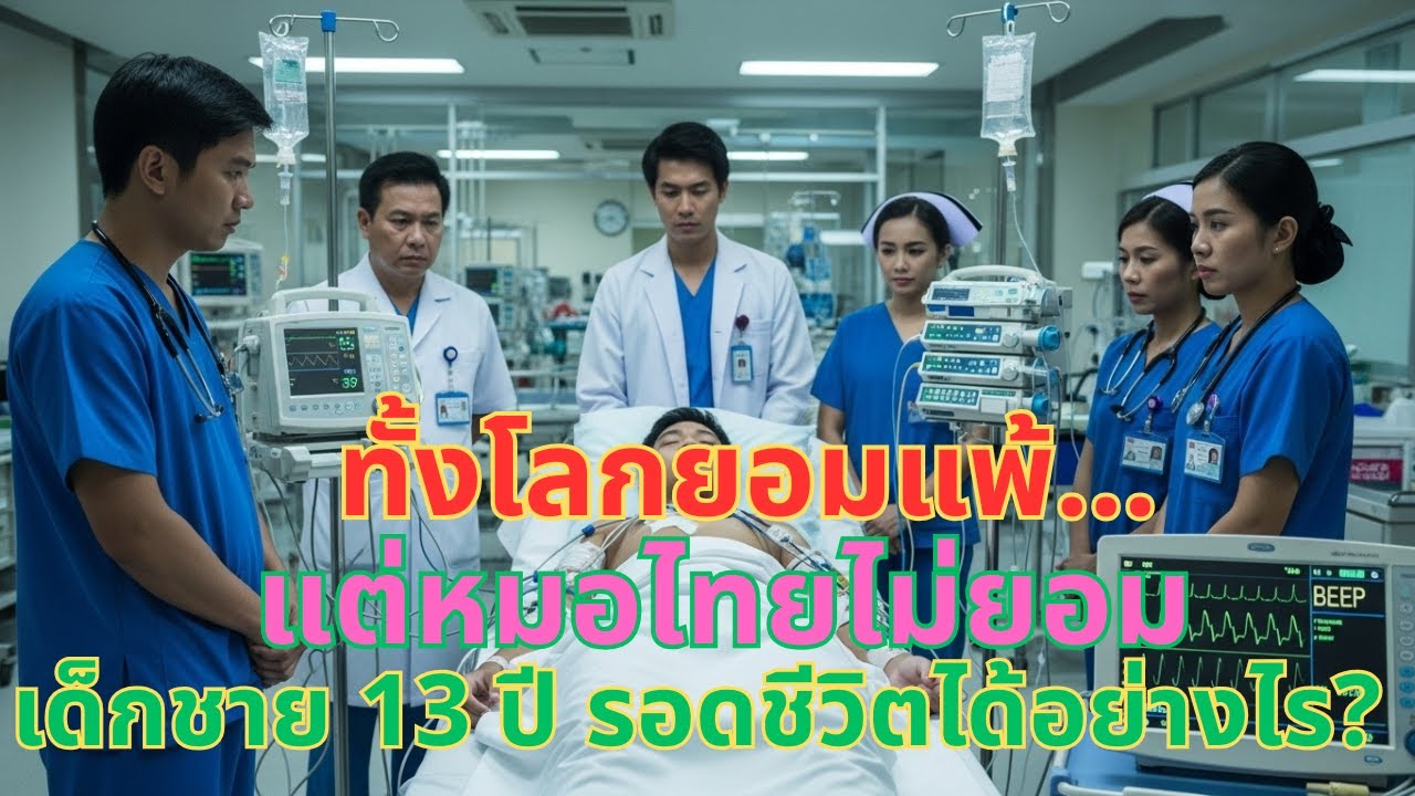 “เมื่อทั้งโลกยอมแพ้ แพทย์ชาวไทยช่วยชีวิตเด็กชายวัย 13 ปี ในช่วงเวลาที่ไม่มีใครคาดคิด”