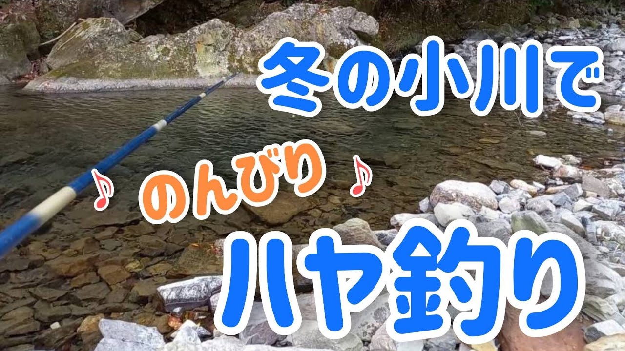 冬の小川でのんびりハヤ釣り♪