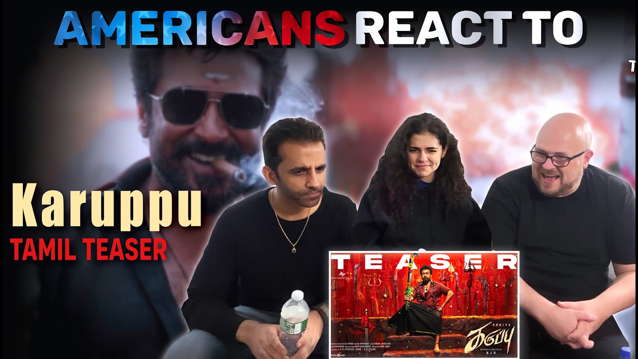 Karuppu Tamil Teaser Reaction by New Yorkers | Suriya | R.J. Balaji | Trisha