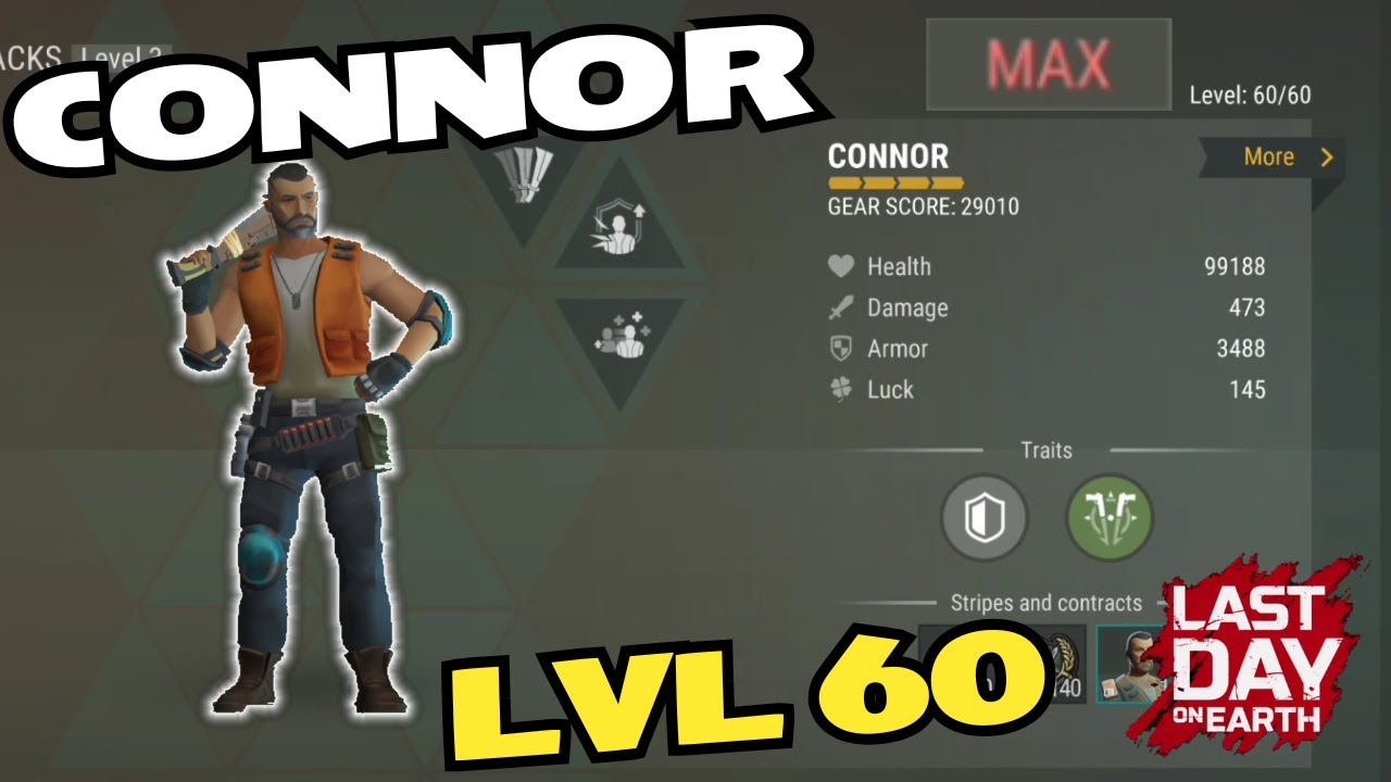CONNOR LVL 60 MAX Last Day on Earth More Expeditions LDoE Mercenaries