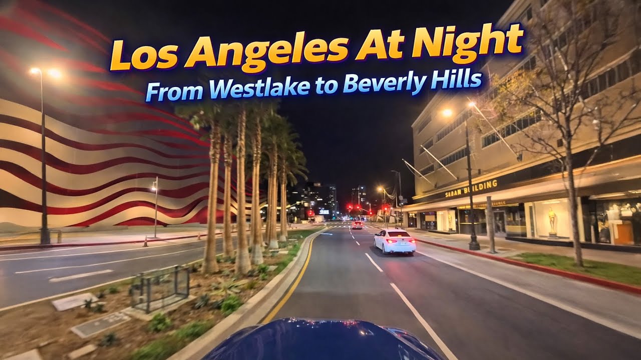 A Night Drive on Wilshire Blvd — Westlake to Beverly Hills