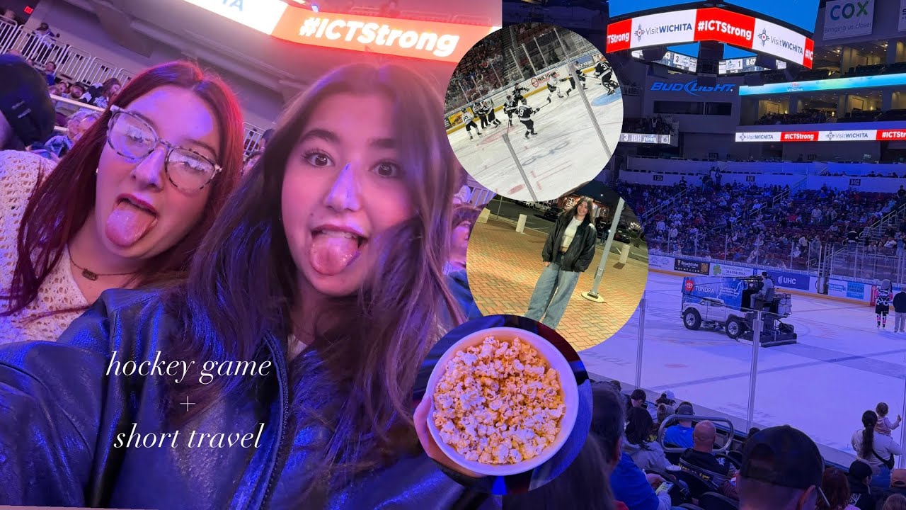 come with us to a hockey game!! 