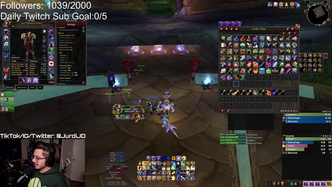 🚨I'M ADDICTED TO TBC!🚨BEST PROT PAL NA POV 🚨KARAZHAN AND HEROICS🚨NIGHTSLAYER HORDE