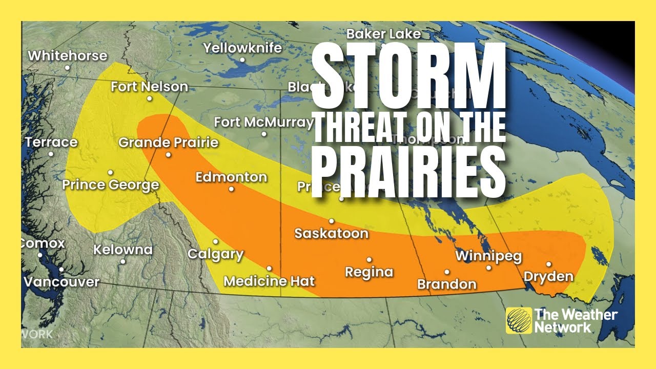 Severe Storms Bring Cool Down to the Prairies | #forecast