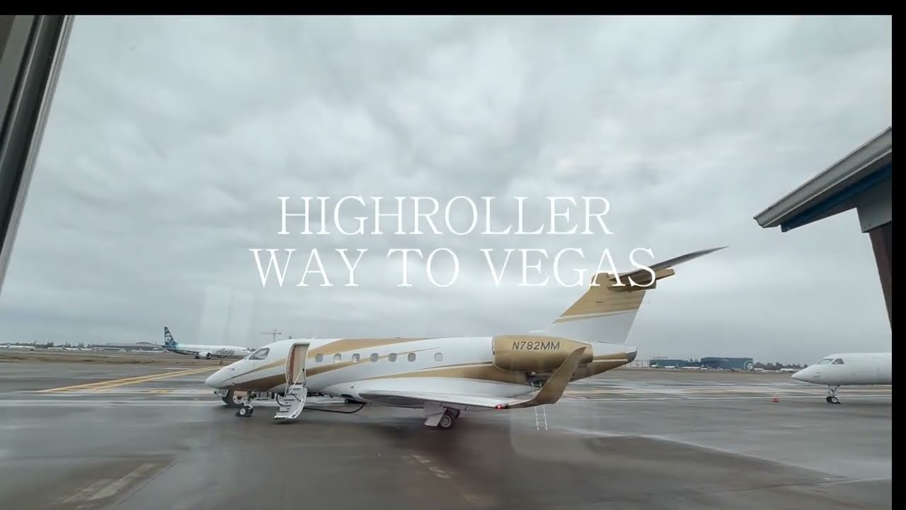High Roller Life Begins: Private Jet to Vegas & Rolls-Royce Arrival