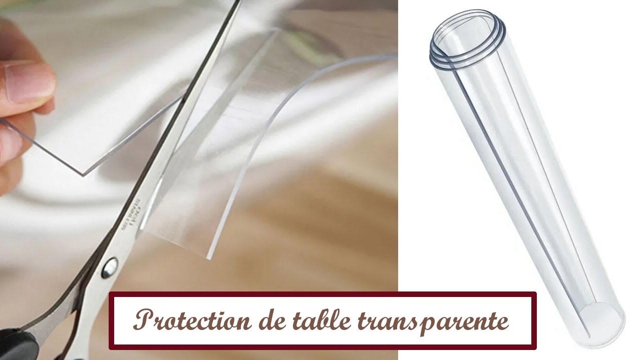 Comment couper une nappe plastique transparente