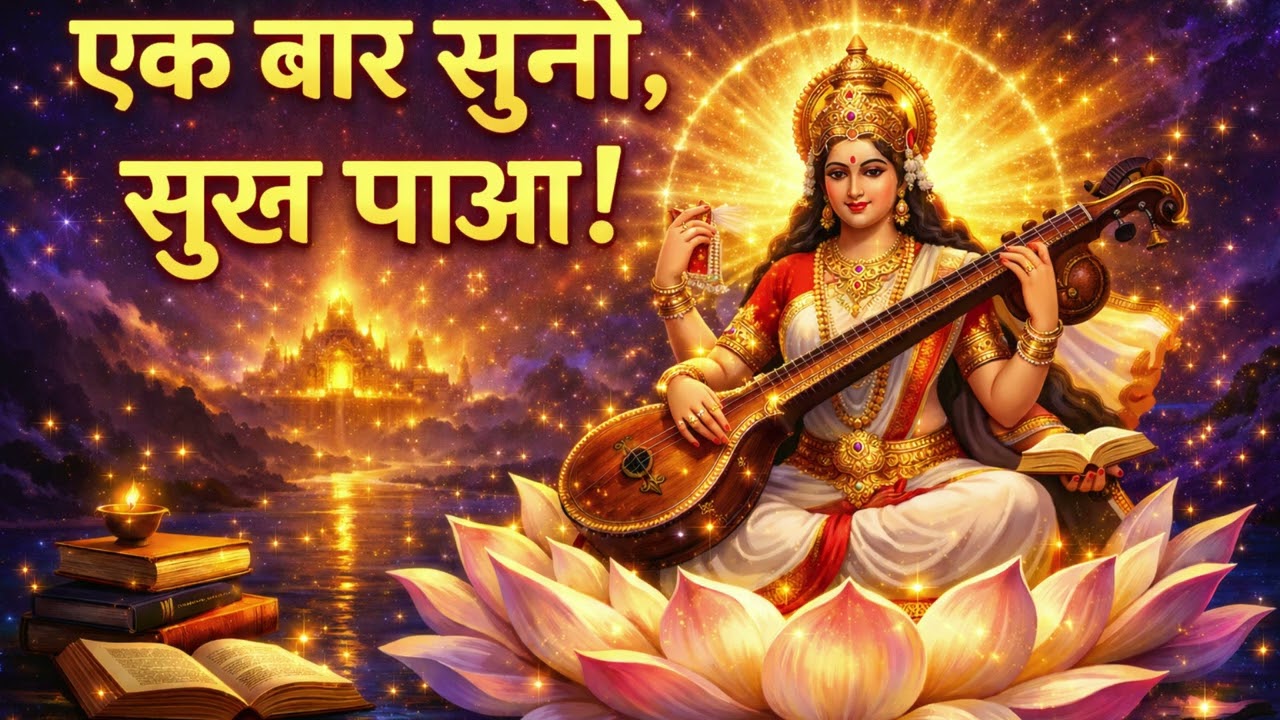एक बार सुनो, धन्य हो जाओ! 🌸 Energetic Saraswati Mata Bhajan