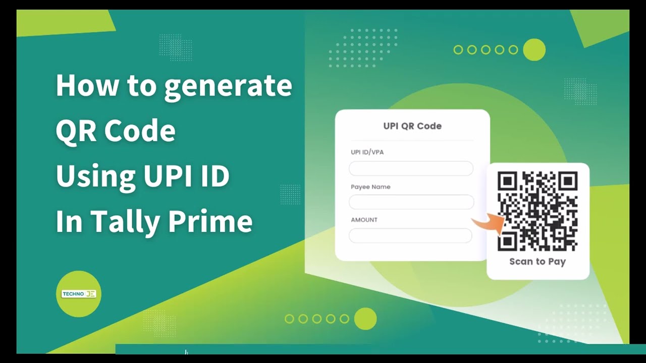 How to Generate QR Code Using UPI ID in Tally Prime