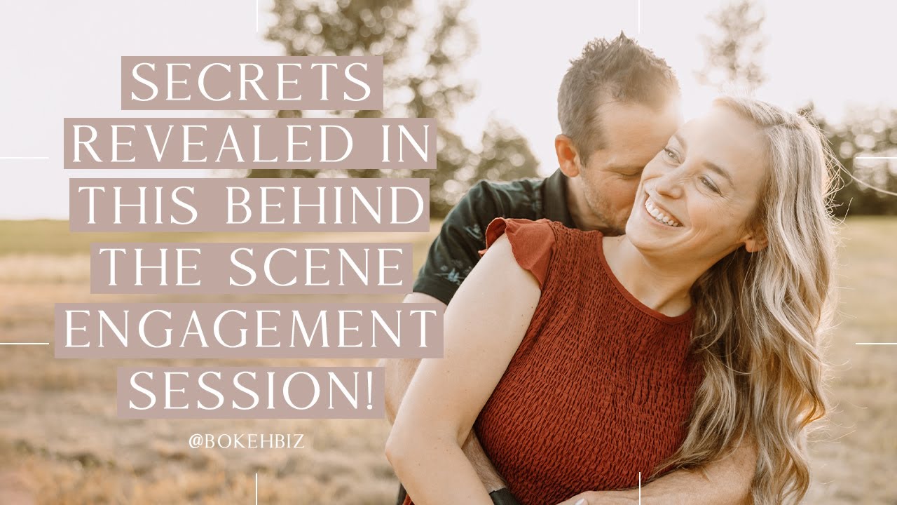 SECRETS REVEALED with this BEHIND THE SCENES engagement session!