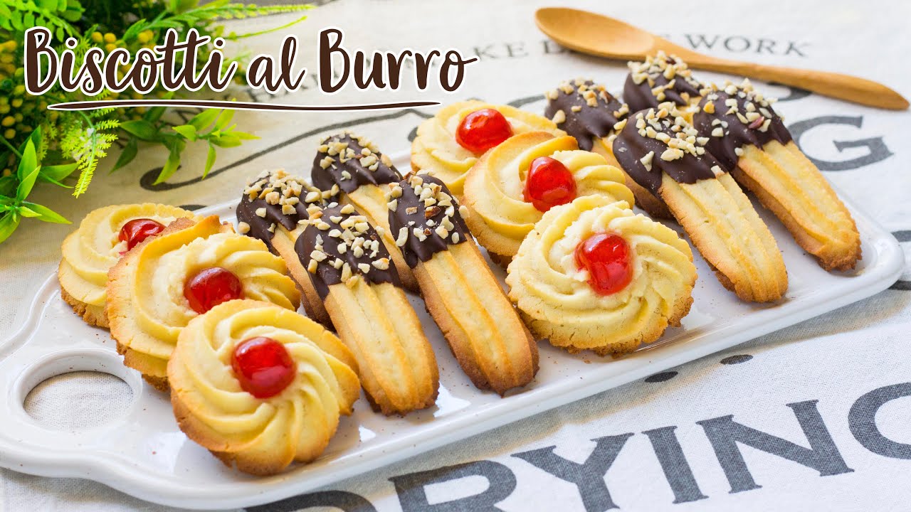 Biscotti Al Burro con Frolla Montata - Ricetta Facile Pasticcini da T&egrave;  - 55Winston55