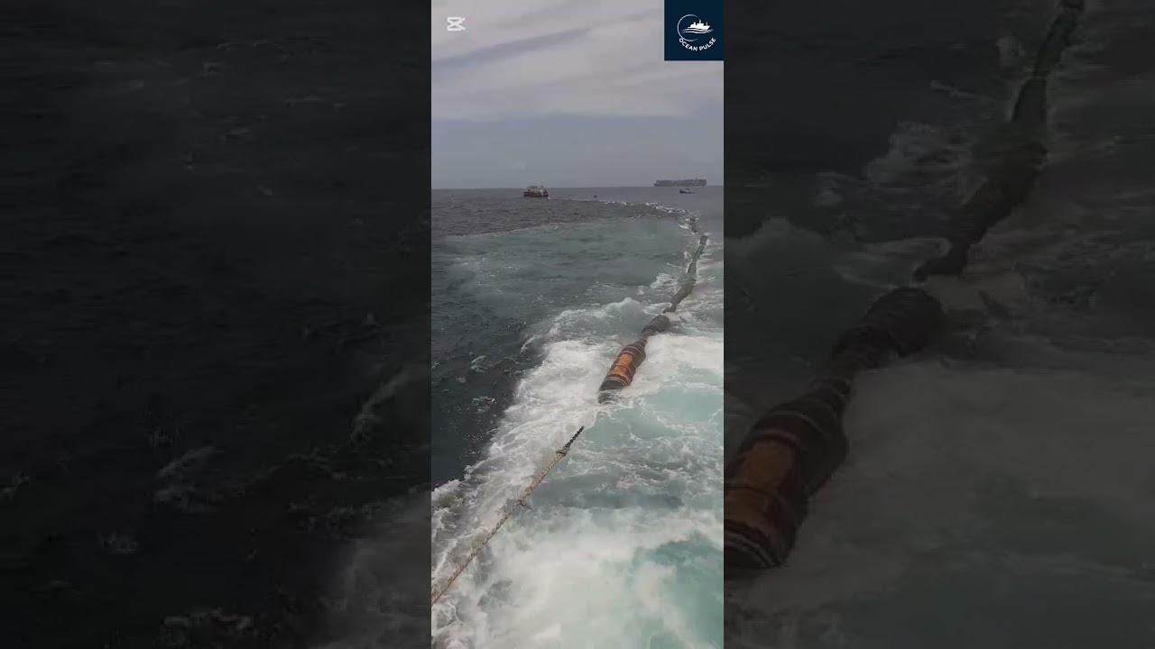 How a Tug Boat Positions a Huge Oil Tanker Buoy ⚓🚢 #TugBoat #OilTanker #Maritime #ship