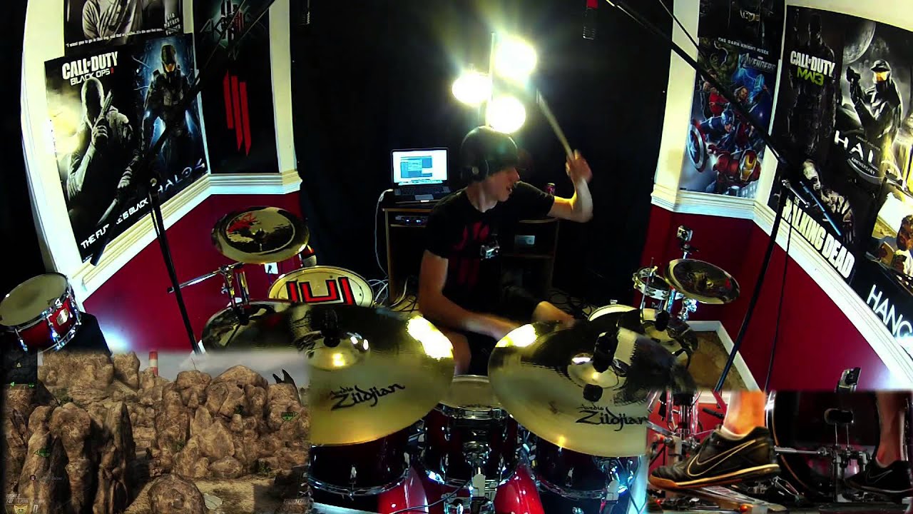Imma Try It Out - Skrillex - Drum Cover - Black Ops 2 - Crossbow / Combat Axe Montage