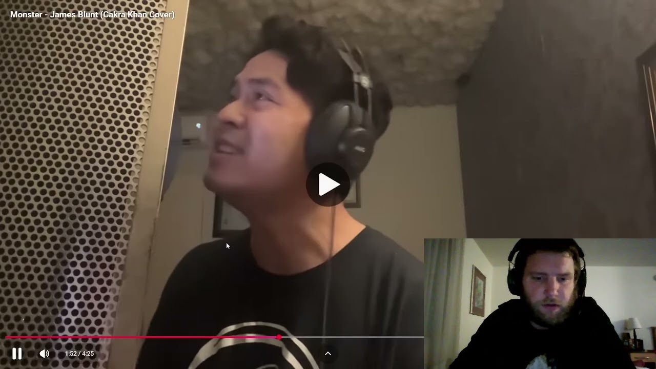 Reaction to Cakra Khan Cover Monster James Blunt