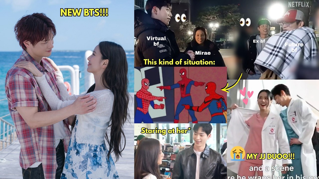 Seo In-guk was literally everywhere whenever Jisoo was filming with her virtual boyfriends😂