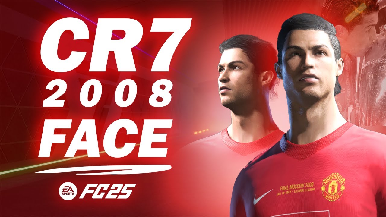 Cristiano Ronaldo 2008 Face Mod For FC 25