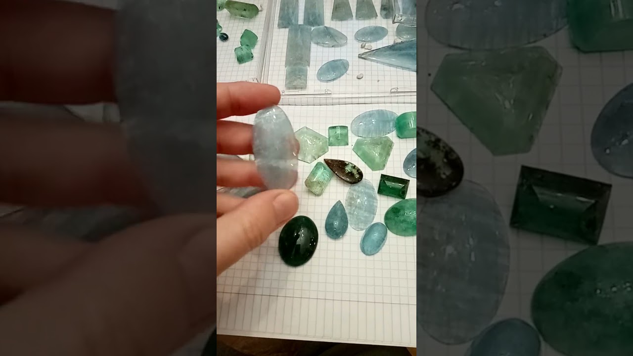 берилл изумруд аквамарин огранка кабошоны