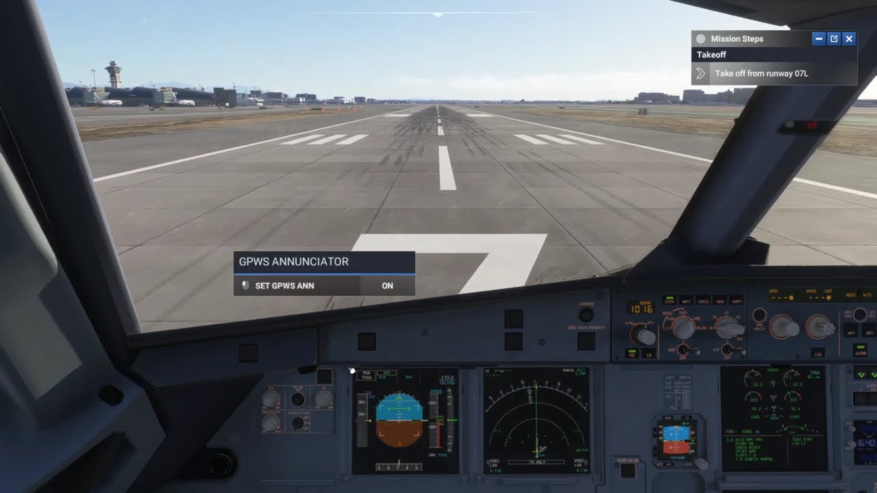 MSFS2024 A320neo felszállástól a leszállásig, minimál konfigurálás