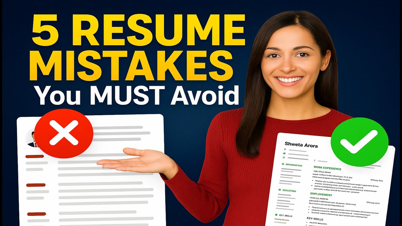 Most Common Resume Mistakes You MUST Avoid (with real examples)!