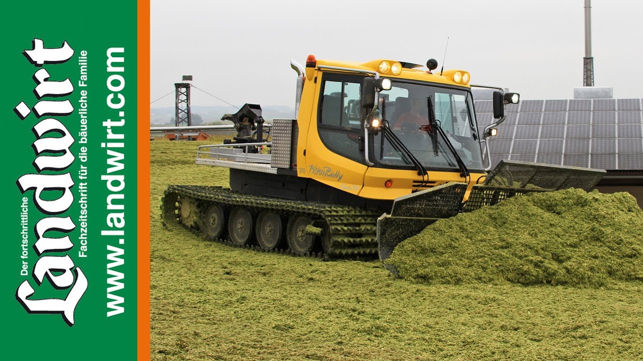 Kässbohrer PistenBully 300 GreenTech im Silage Einsatz