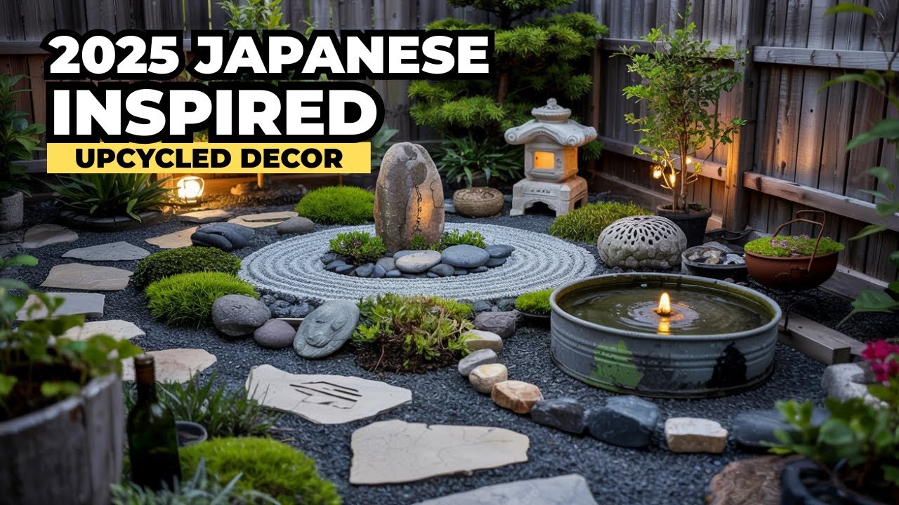 DIY Zen Garden with Upcycled Hacks: Japanese-Inspired Retreat