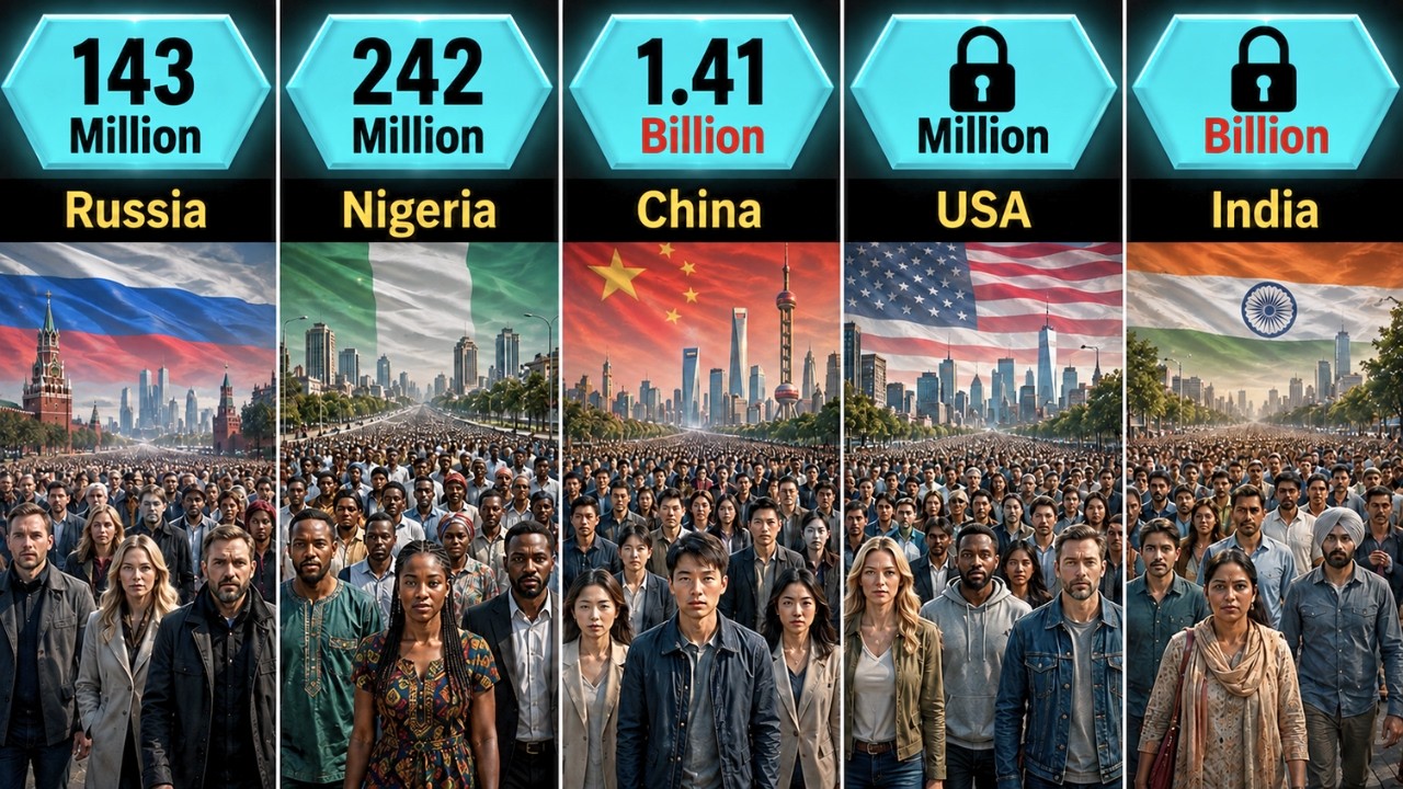 Population by Country 2026 🌍 | Every Country Compared