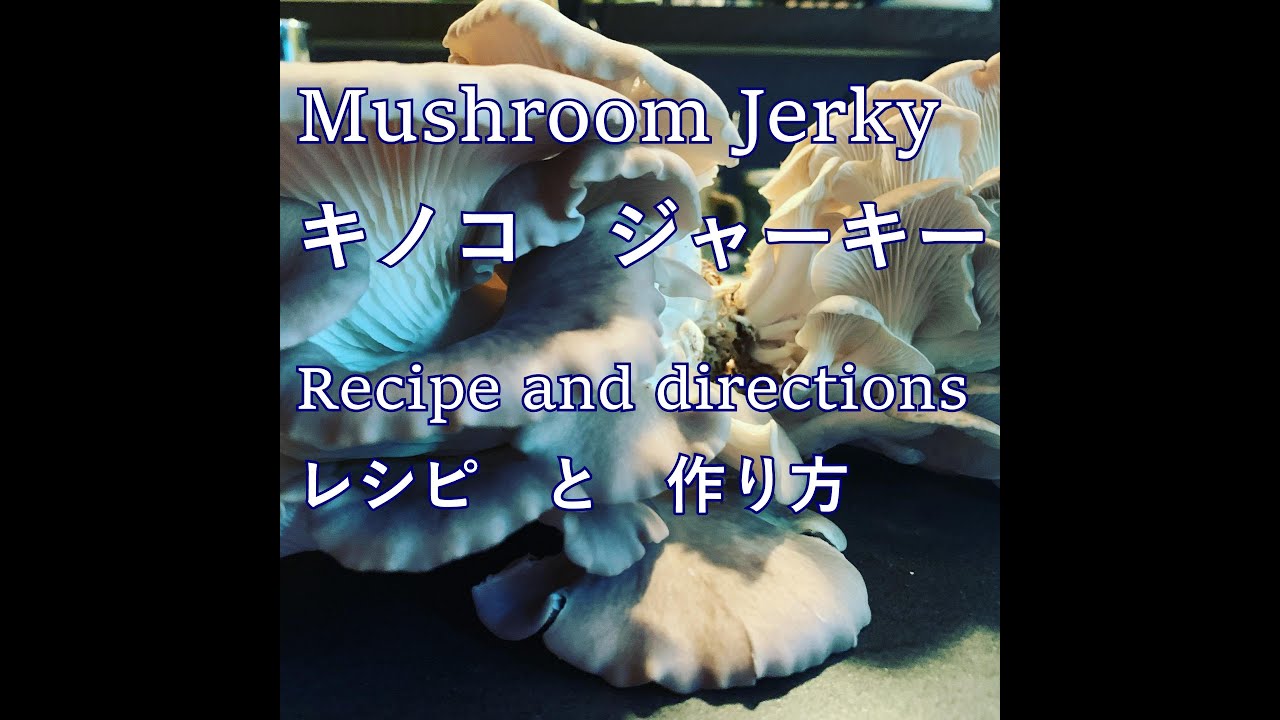 Mushroom jerky with oyster mushrooms