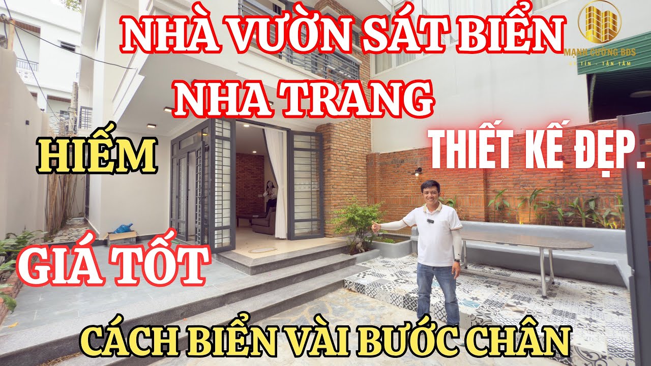 🔥Nhà Vườn Nha Trang. Nằm Sát biển mà giá tốt quá. Không có căn thứ 2