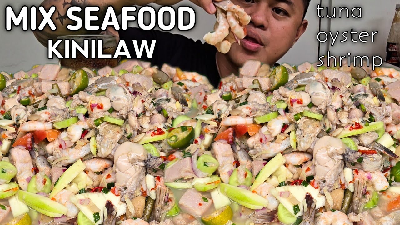 MIXED SEAFOOD | KINILAW | SEAFOOD MUKBANG | MUKBANG PHILIPPINES | TOL BULOY MUKBANG