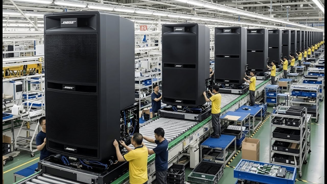 How Bose S1 Pro Speakers Are Made — Inside a Portable PA Speaker Factory