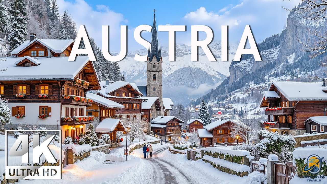 Austria Winter 4K ❄️ Alpine Winter Harmony – Snowy Villages, Silent Valleys & Timeless Mountain Calm