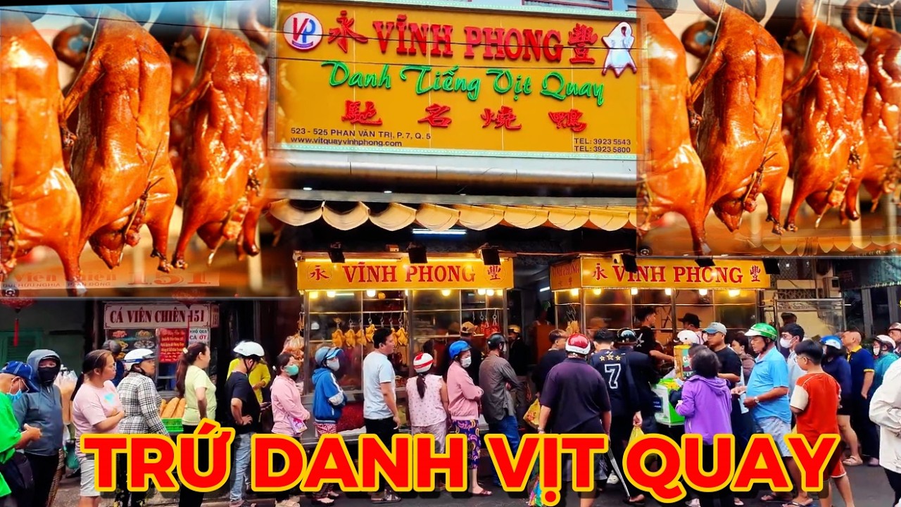25TẾT Ở VỊT QUAY TRỨ DANH VĨNH PHONG Q.5! XẾPHÀNG DÀI CHỜ LƯỢT MUA VỊTQUAY TẢO MỘ ÔNGBÀ!Saigon'sBest