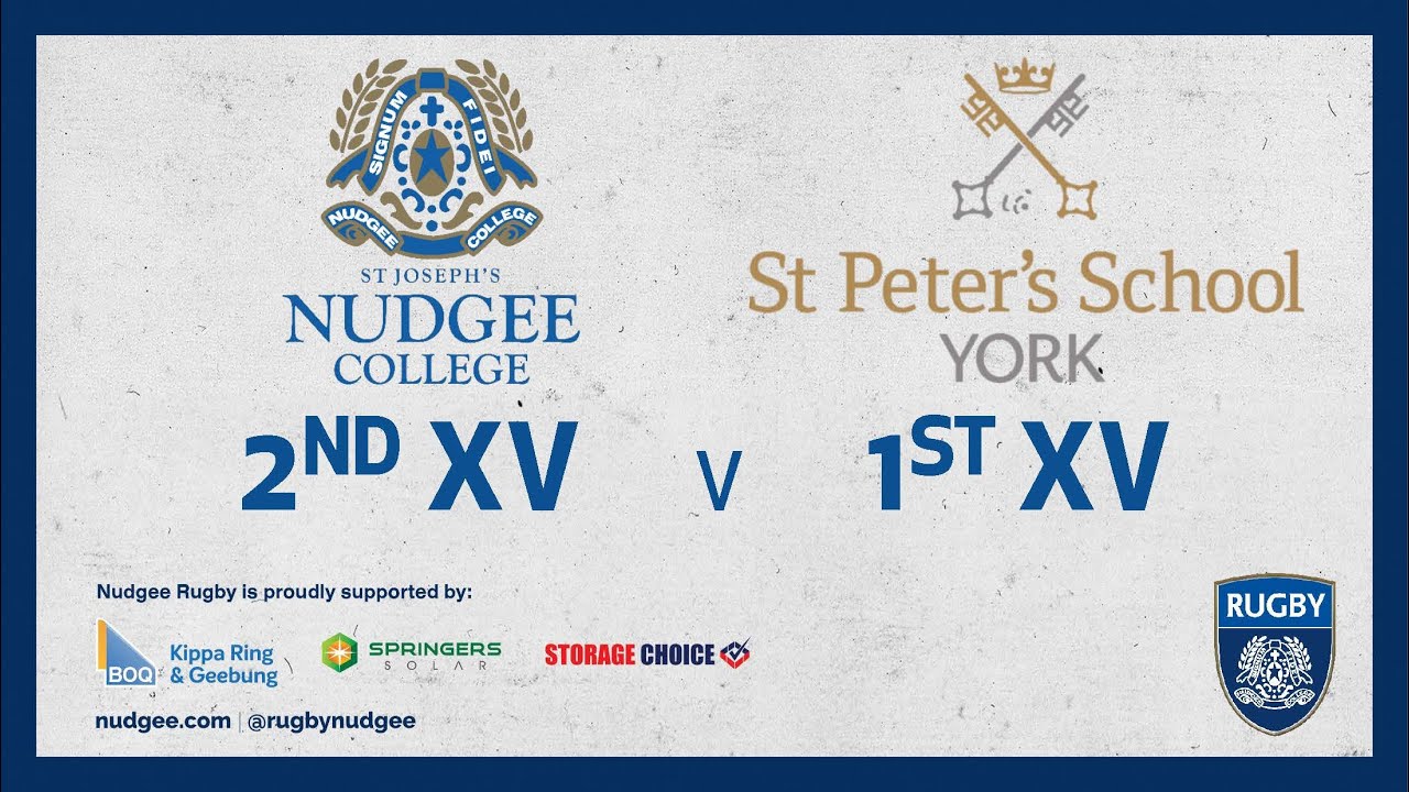 2023 Nudgee College 2nd XV Rugby vs St Peter's School, York  1st XV