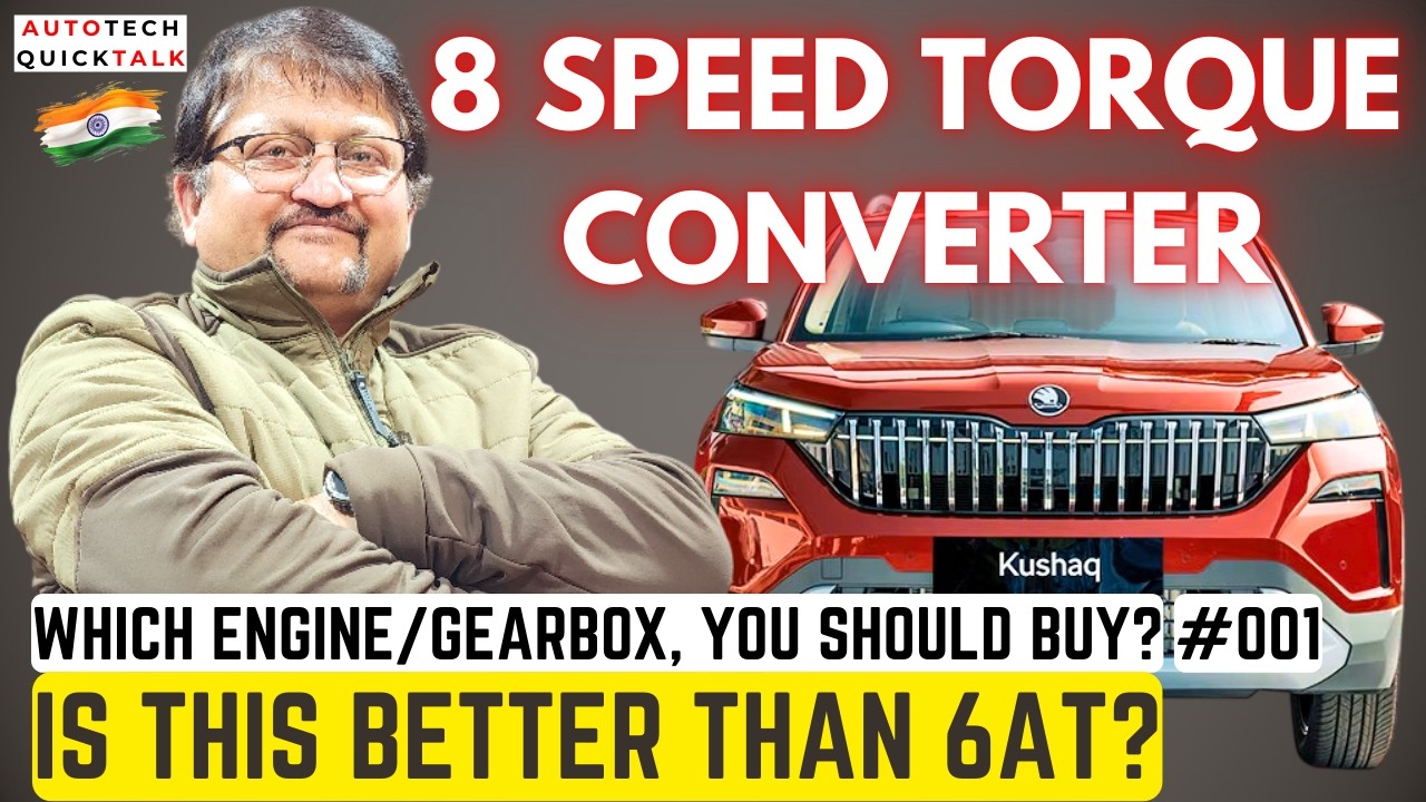 SKODA 8 SPEED TORQUE CONVERTER-WORTH BUYING? #skodaindia #skodakushaq #8speedautomatic #car