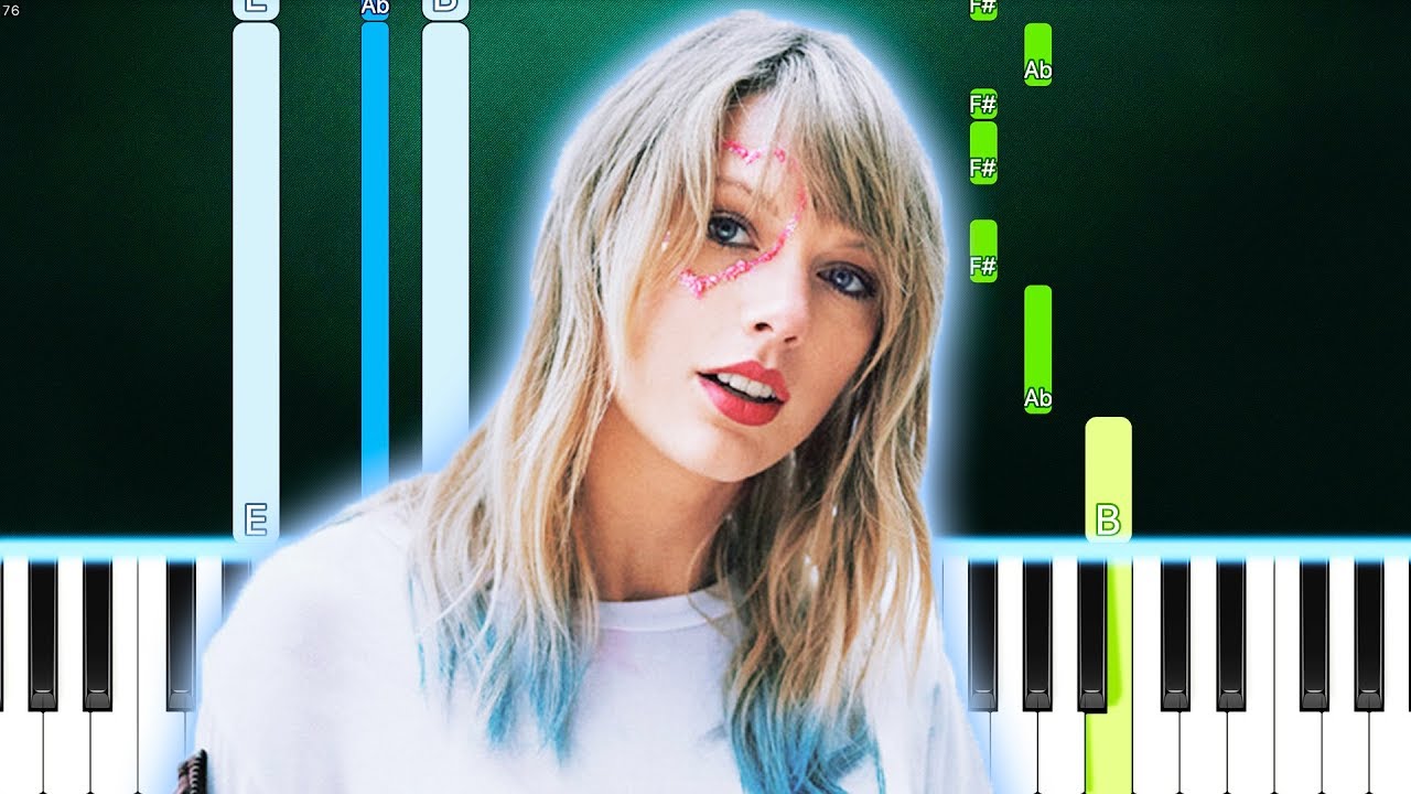 Taylor Swift - Paper Rings (Piano Tutorial) By MUSICHELP