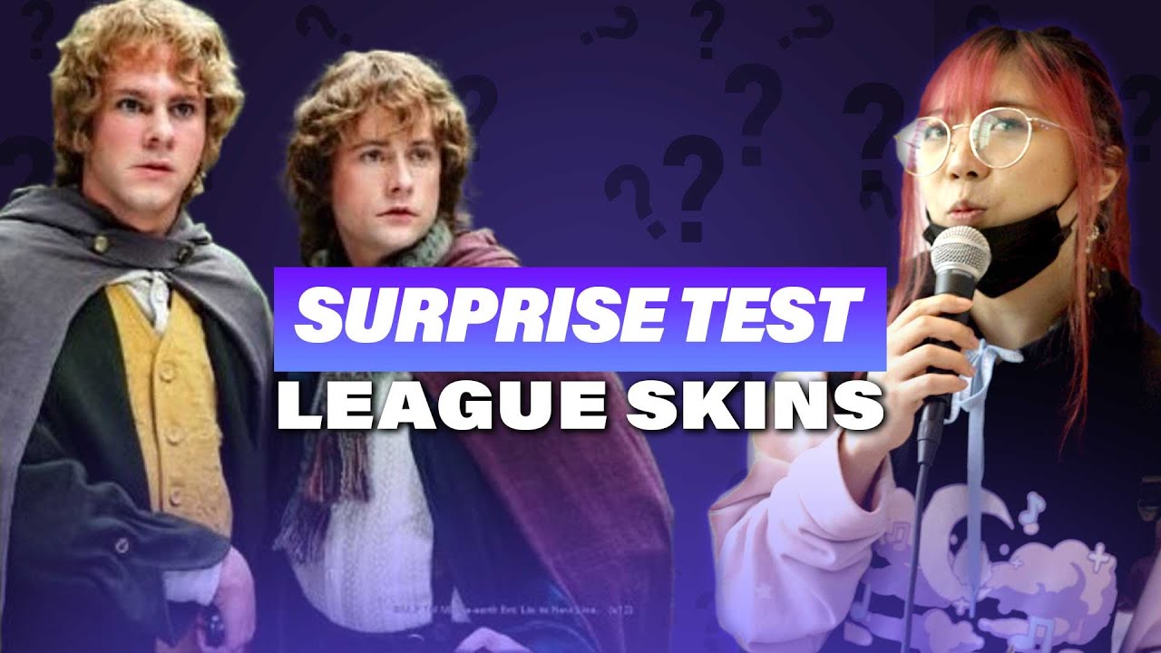 Can Celebs and Streamers name League Skins? - Surprise Test