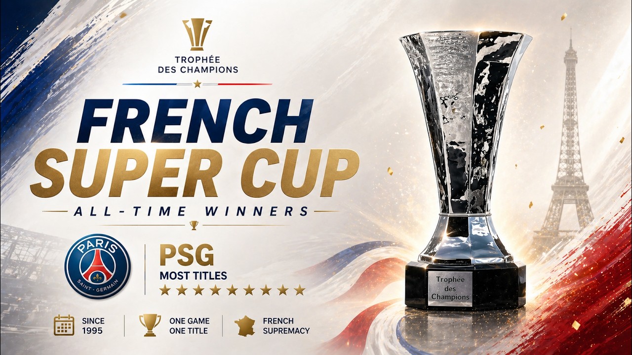 French Super Cup Winners: ALL-TIME Champions 🏆🇫🇷 | PSG the most winner