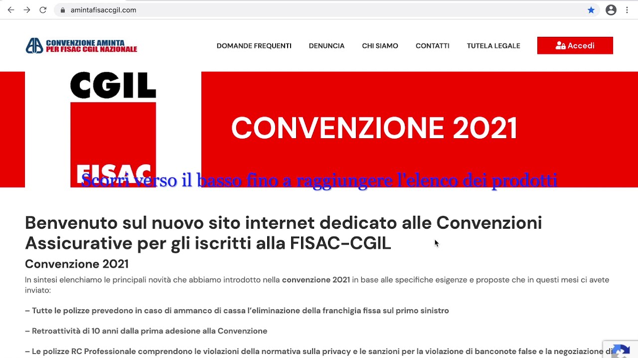 VideoGuida amintafisaccgil.com 2021