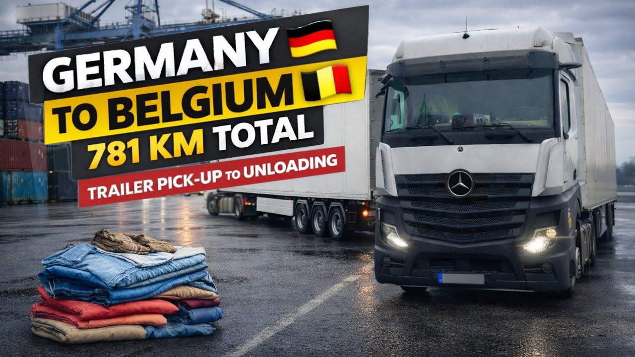 జర్మనీ 🇩🇪to బెల్జియం ￼🇧🇪 unloading in మొండి 😂