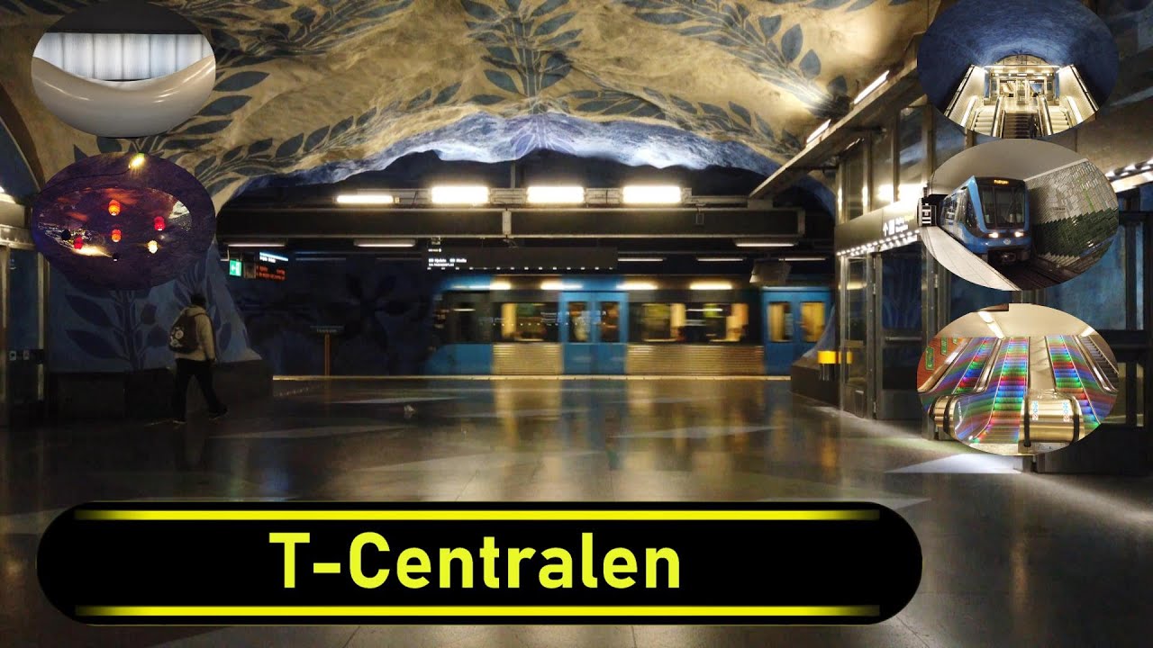 Metro | Tunnelbana Station T-Centralen - Stockholm 🇸🇪 - Walkthrough 🚶
