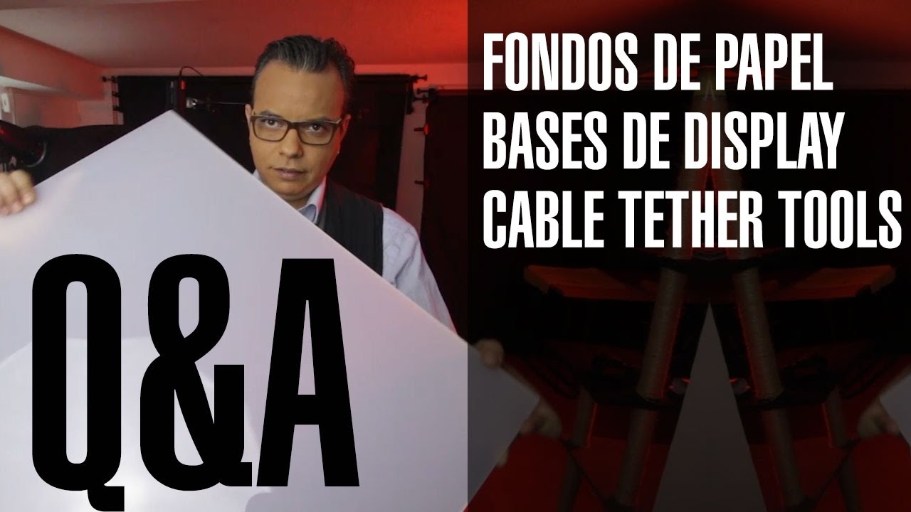 Preguntas y respuesta,  Fondos de papel, bases de display,  cable Thether Tools by FerFlo