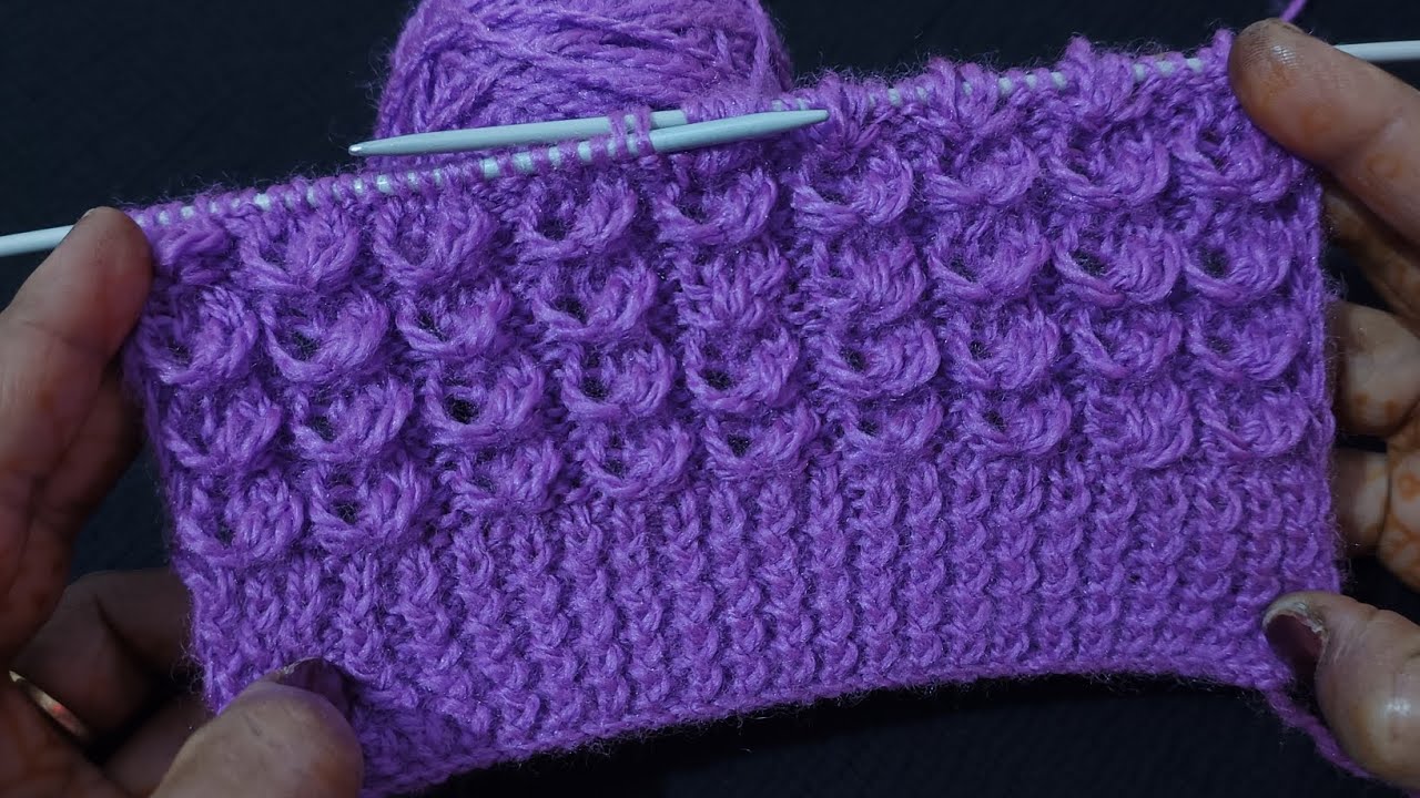 New Beautiful 😍Sweater Design 💜 l Knitting Tutorial 🧶  l Woolen Pattern