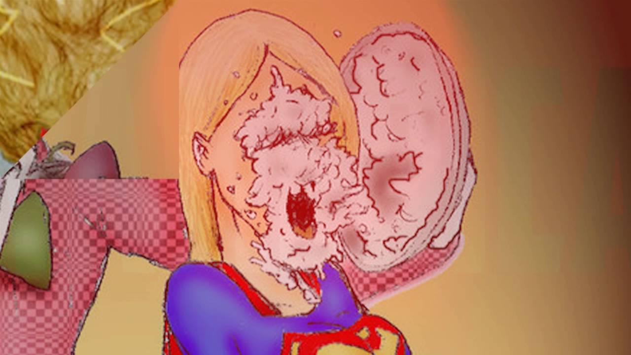 Two girls in a pie fight