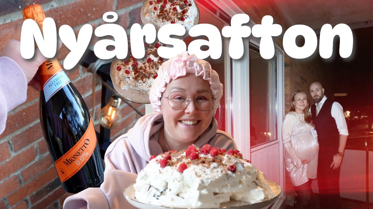 Firar nyårsafton som höggravid 🎀 mål, nyårsmiddag & fyrverkerier 🥂✨