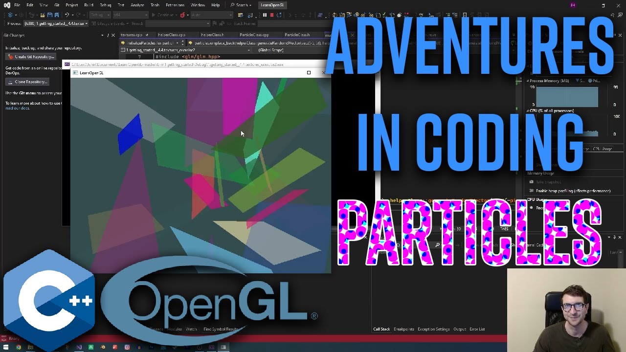 Creating a Particle System From Scratch in C++ and OpenGL Part 01 | Adventures in Coding