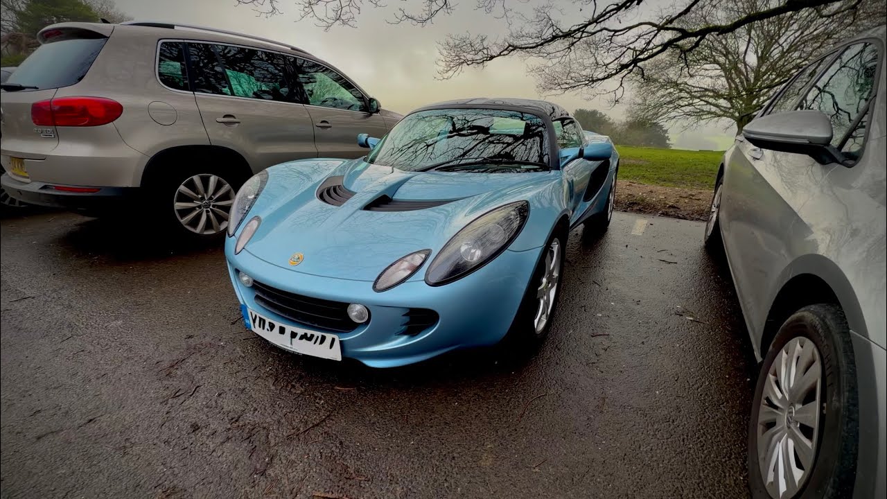 The Little Lotus driving to the first meetup of 2026. 