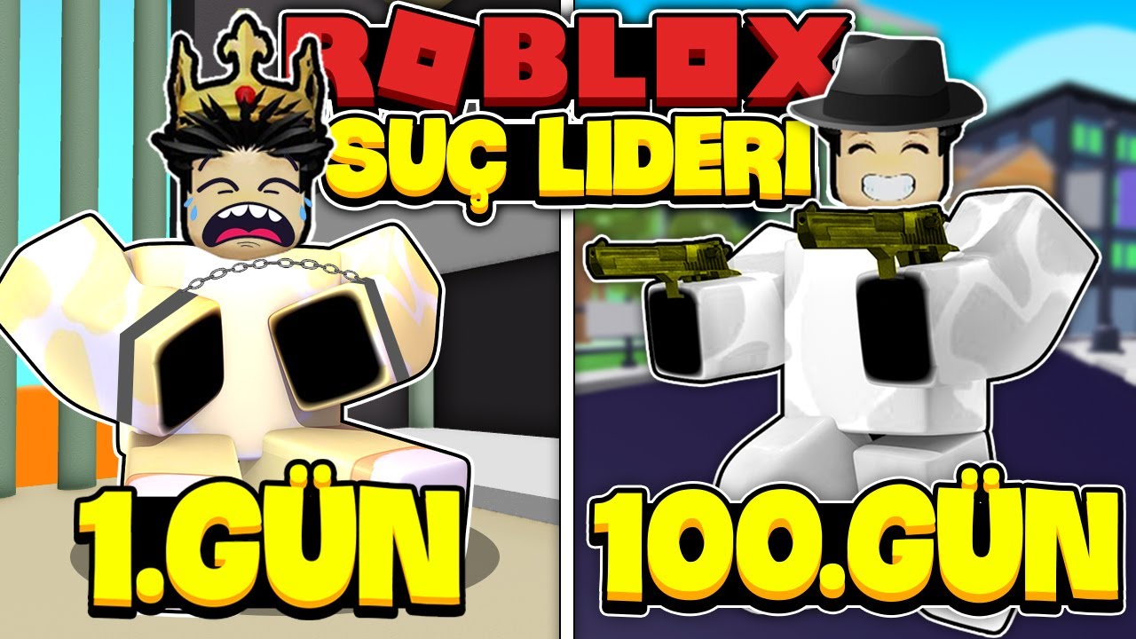 Roblox'ta 100 Gün SUÇ LİDERİ Olarak Yaşadım Ve İşte Olanlar...